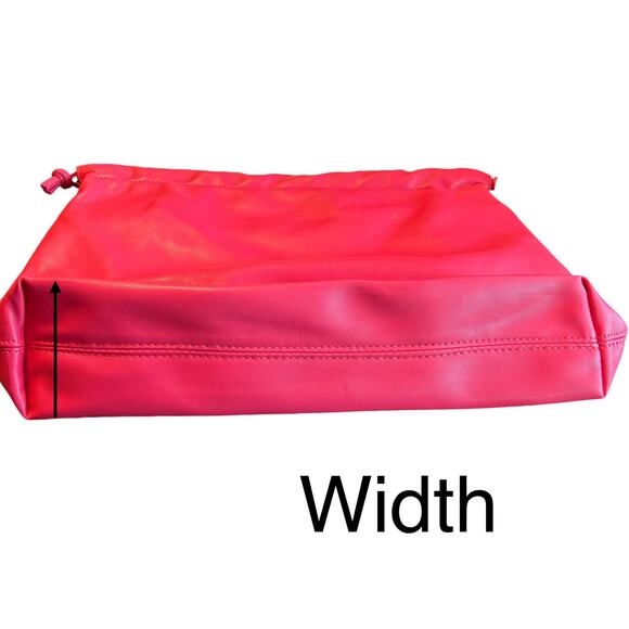 Jules Kae Large Brea Shoulder Bag Vegan Leather Hot Pink NWT and Dustbag - Picture 6 of 8